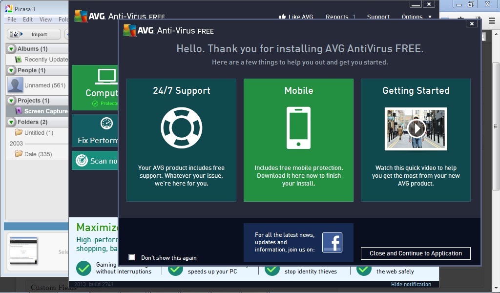 I Do not recommend AVG Free.